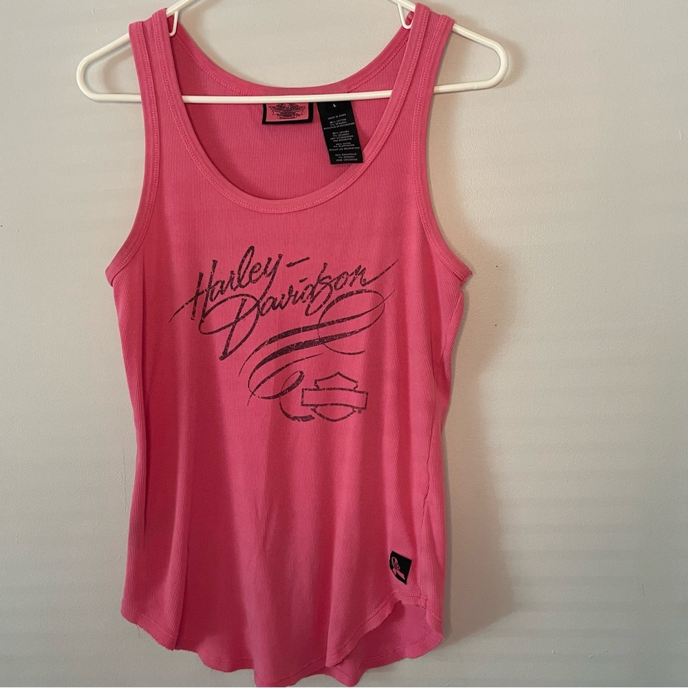 Harley-Davidson Vibrant Pink Breast Cancer Awareness Tank Top